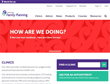 Tablet Screenshot of familyplanning.org.nz